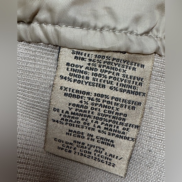 Sebby Collection Tan Faux Suede Moto Jacket Size XXL - Picture 10 of 14